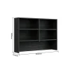 Overhead Hutch 15 blackline wood with dimensions