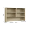 Overhead Hutch 18 natural oak with dimensions