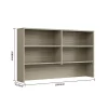 Overhead Hutch 18 tawnyline wood with dimensions