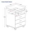 4 Drawer Mobile Pedestal-dimensions