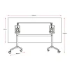 Pinnacle Flip-Top Folding Table-dimensions