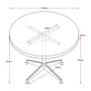 Pinnacle Round Table 1200-dimensions