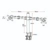 Revolve Dual Monitor Arm-dimensions