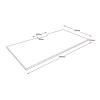 Serenity Scallop Desk Top Workstation Tops