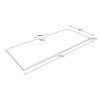 Serenity Scallop Desk Top Workstation Tops 1800-dimensions