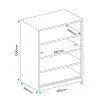 Cannon Metal Open Bookcase Shelving Storage Filing