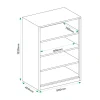 Cannon Metal Open Bookcase Shelving Storage Filing