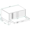 Cannon Metal Plan Storage Cabinet
