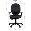Heavy Duty Duro BIFMA Chair-Dimension