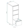 Metal Vertical Filing Cabinet-4 Drawers