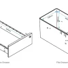 Trimline Caddy Drawers-dimensions