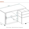 Trimline Caddy-Right-Hand Drawer-dimensions