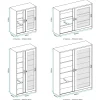 Cannon Glass Metal Door Display Cabinet