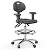 Drafting / Teller Chair with Arms (Drafting bench height gas lift & foot ring kit) +$167.00