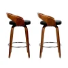 Capri Bar Stool with Chrome Base-BA-TW-8565-BKX2-AB