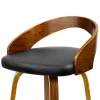 Capri Bar Stool with Chrome Base-BA-TW-8565-BKX2-AB