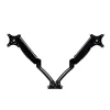 Evolve Monitor Arm Mount Dual Gas Black