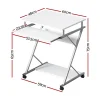 Metal Pull Out Table Desk – White MET-DESK-105-WH