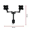 Desk Monitor TV Plasma LED LCD Work Mount Monitor Arm Two-Screen 10-25
