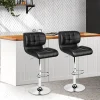 PU Leather Chrome Bar Stool