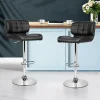 PU Leather Chrome Bar Stool