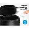 Stainless Steel Motion Sensor Rubbish Bin in Black