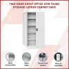 Two Door Storage Stationary Cabinet Metal V63-759835