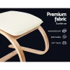 Wooden Arm Chair with Foot Stool