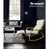 Wooden Arm Chair with Foot Stool