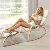 Wooden Arm Chair with Foot Stool