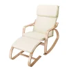 Wooden Arm Chair with Foot Stool