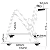 Pod Chair Trolley-dimension