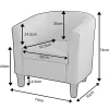 Tasman Tub Chair with Extra Comfort