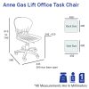 Anne Gas Lift Office Task Chair-dimension