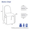 BistroChair-dimension