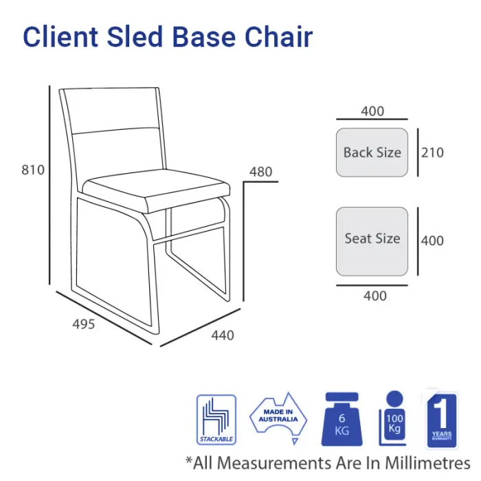 Client Sled Base-dimension