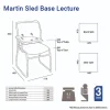 Martin Sled Base Chair-dimensions
