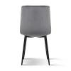 4 Evolve Modern Dining Chairs in Soft Velvet Fabric