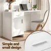 Evolve Office Wooden Storage Computer Desk-FURNI-G-DESK-100-WH