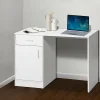 Evolve Office Wooden Storage Computer Desk-FURNI-G-DESK-100-WH