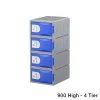 Heavy Duty Plastic Locker-4 Tier-900H 385W 500D-Navy