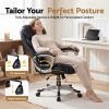 High Back 8 Point PU Leather Reclining Massage Chair-MOC-1237M-BK