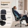 High Back 8 Point PU Leather Reclining Massage Chair-MOC-1237M-BK