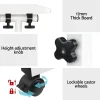 Portable Height Adjustable Mobile Laptop Sit Stand Desk