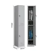 Two Doors 305mm Wide Gym Office Locker