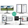 Evolve Monitor Arm Stand Dual Black