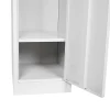 Single Door Gym Office Locker in Metal-Bottom Open