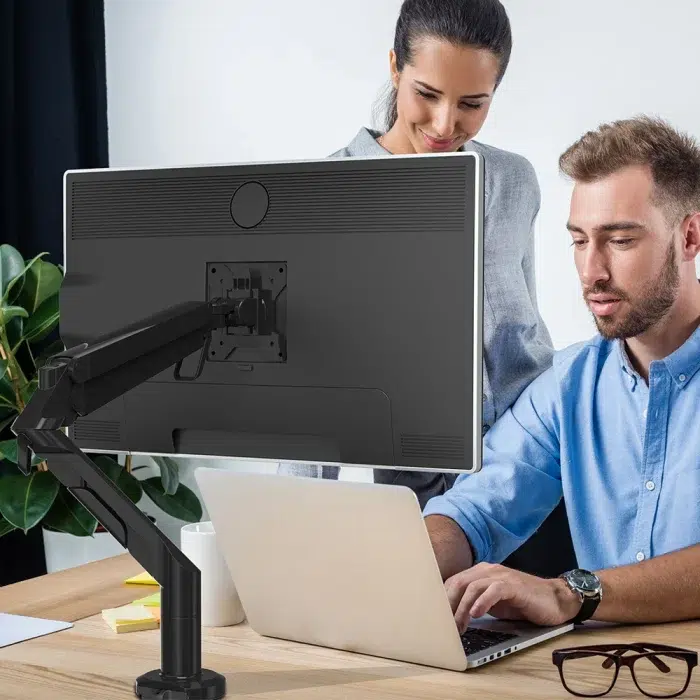 Motion Gas Spring USB Monitor Arm Screen Holder