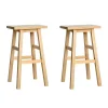 Evolve Wooden Backless Office Cafe Bar Stool Natural BA-G-7031-NTX2