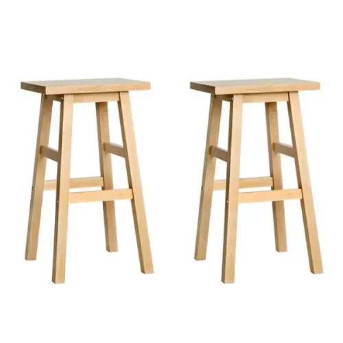 Evolve Wooden Backless Office Cafe Bar Stool Natural BA-G-7031-NTX2